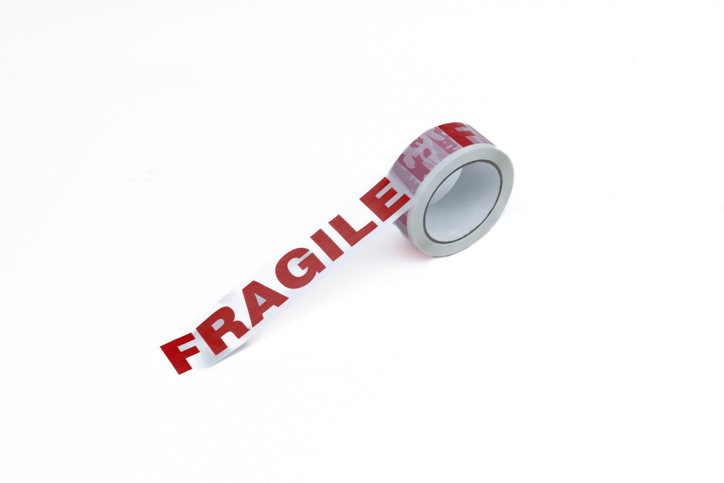FRAGILE RED/WHITE WARNING TAPE 48mm x 66m