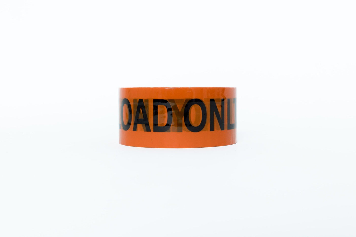 TOP LOAD ONLY BLACK / ORANGE WARNING TAPE 48mm x 66m
