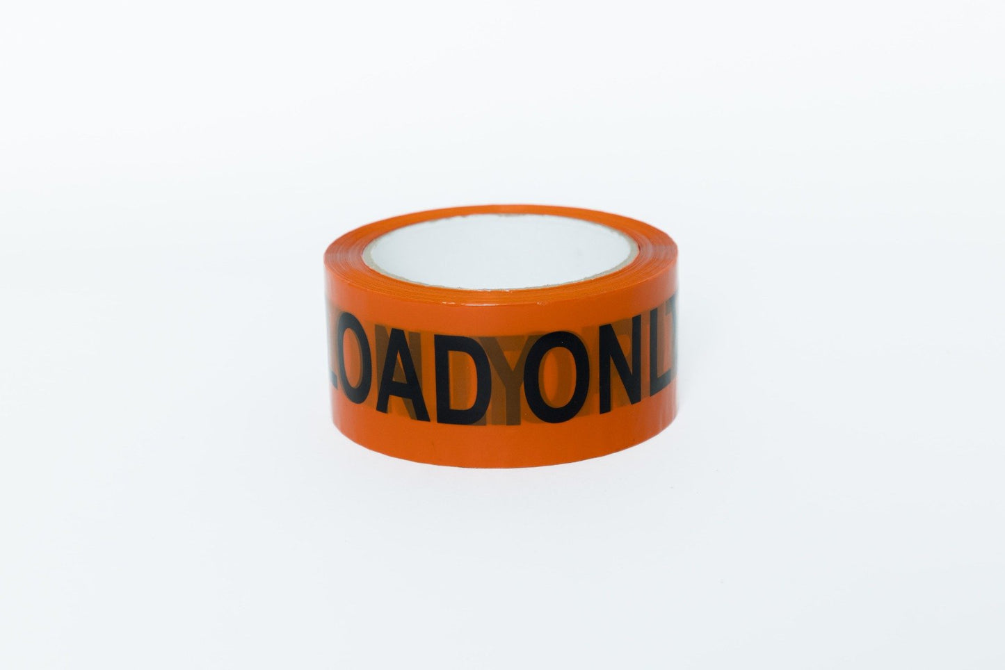 TOP LOAD ONLY BLACK / ORANGE WARNING TAPE 48mm x 66m