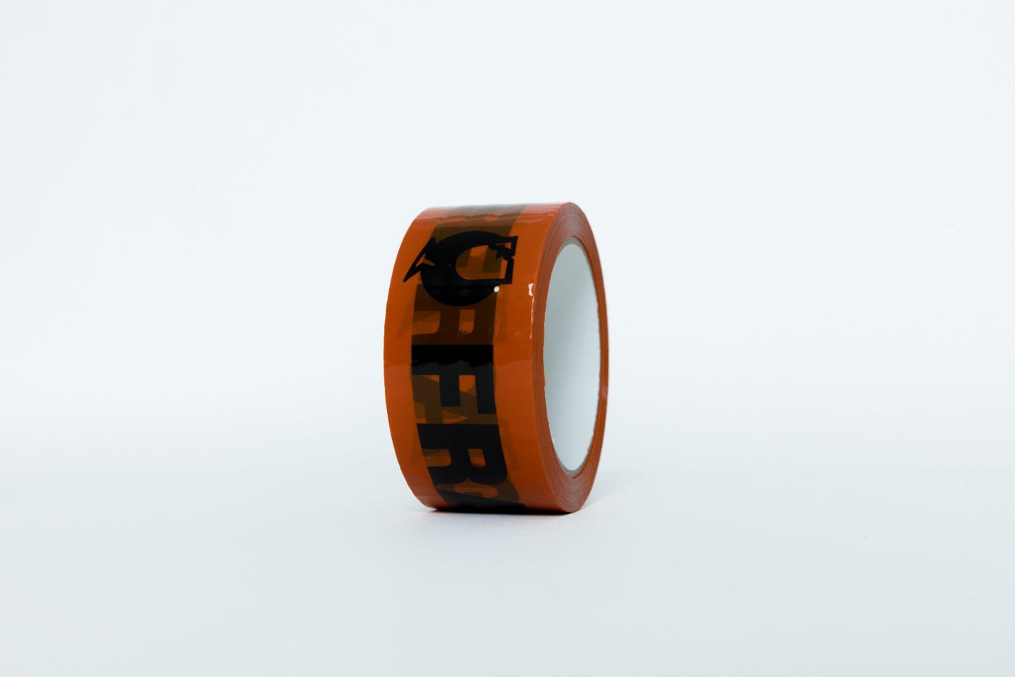 FRAGILE BLACK / ORANGE WARNING TAPE 48mm x 66m
