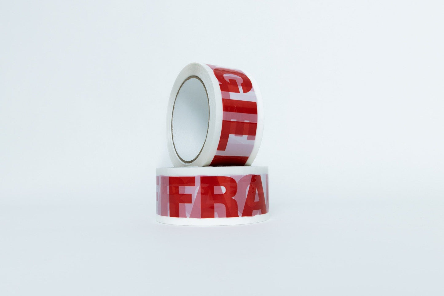 FRAGILE RED/WHITE WARNING TAPE 48mm x 66m