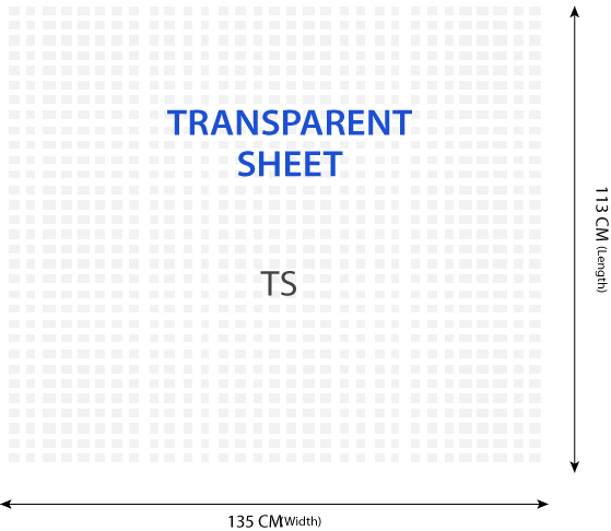 Transparent Woven Polypropylene Sheet - 113 x 135 CM - Pack of 1000