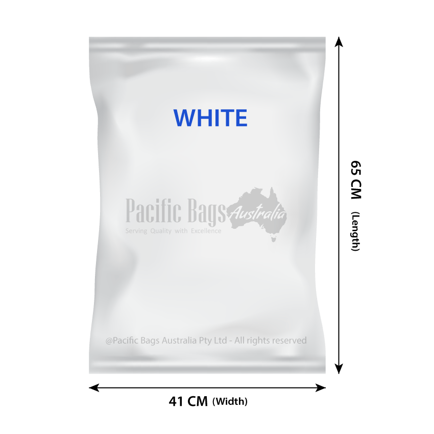 Woven Polypropylene - White Sandbags - 41 CM x 65 CM