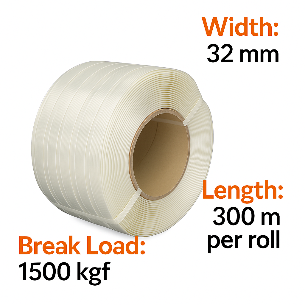 Composite Strapping Roll – 32mm x 300m