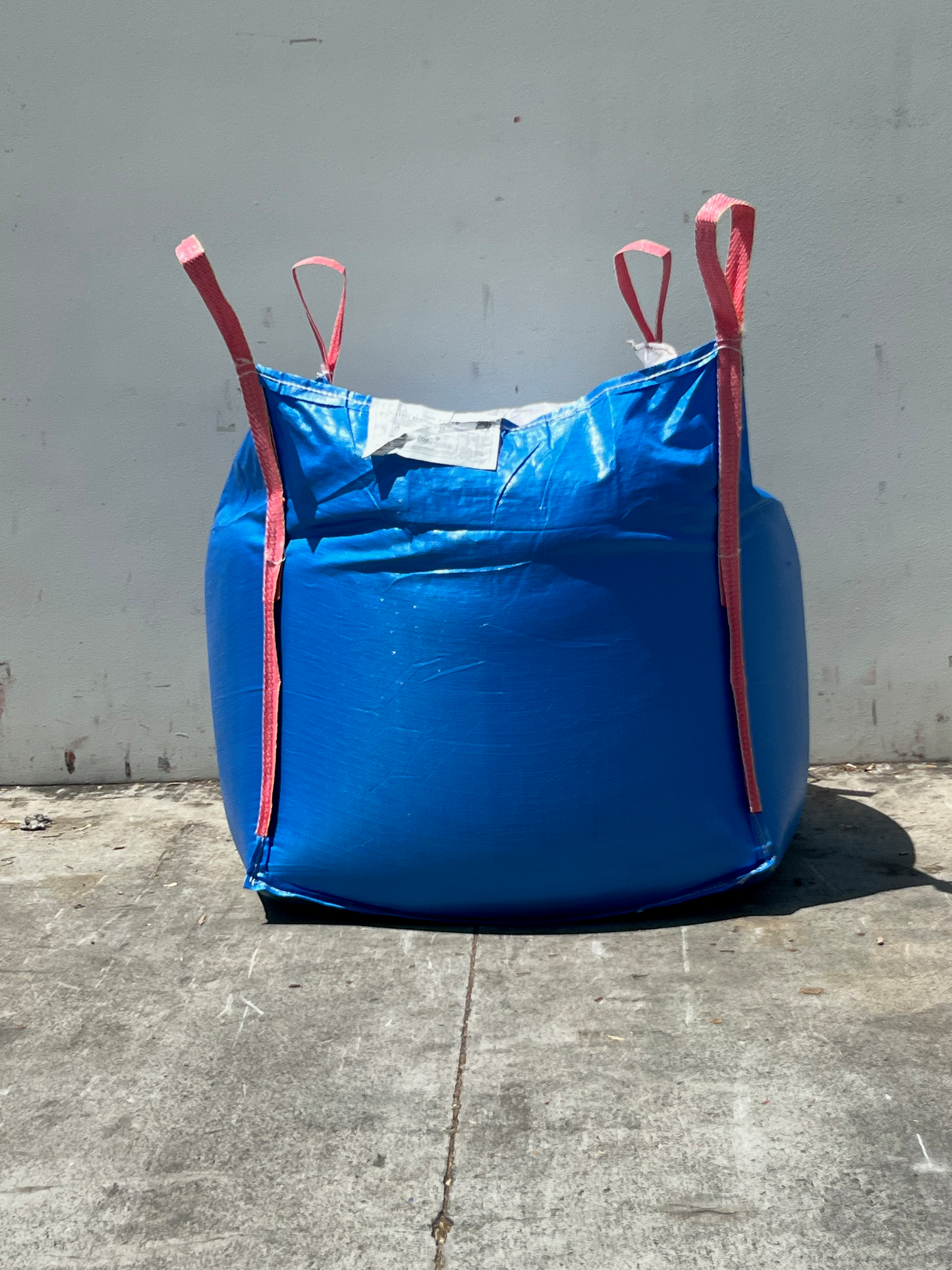 U Panel Bulk Bag 100x100x100cm, 1500kg SWL, Flap Top, Closed Bottom, Blue