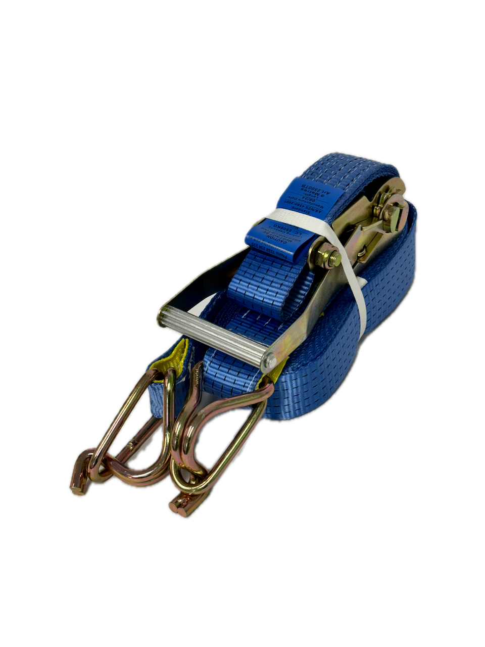 Heavy Duty Ratchet Tie Down Kit with Hook and Keeper - 50mm x 9m - LC 2500kg - Blue Pack of 5