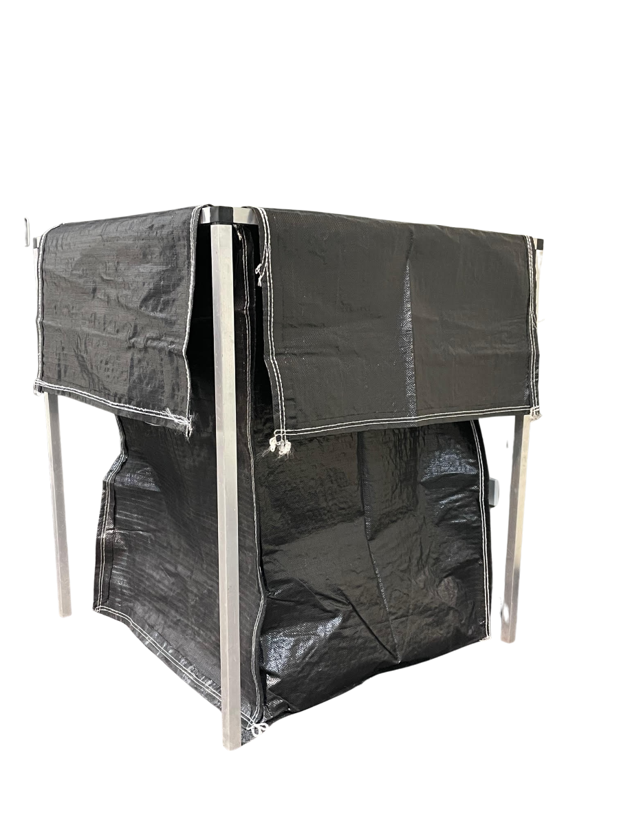 Woven Polypropylene - Black Wool Pack - 70 x 70 x 98 + 46 CM