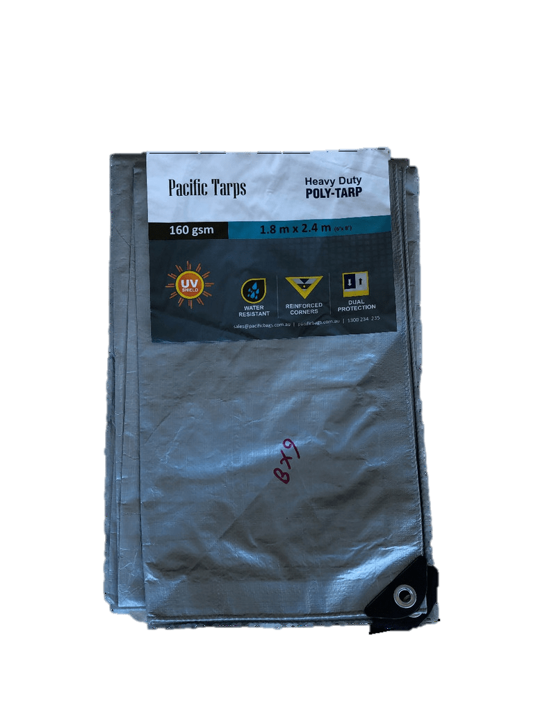 Woven Polypropylene Tarp - 1.8 x 2.4m Tarpaulin