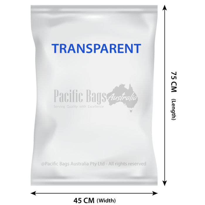 Woven Polypropylene - Printed 10 KG Transparent Kindling Bags - 45 CM X 75 CM