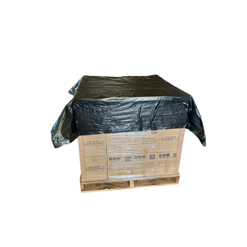 Pallet Cap 1680 x1680mm 20um ( 250pcs/roll) - HDPE Black