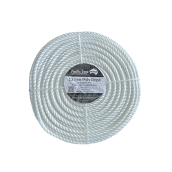 White Polypropylene Rope 12mm x 250m