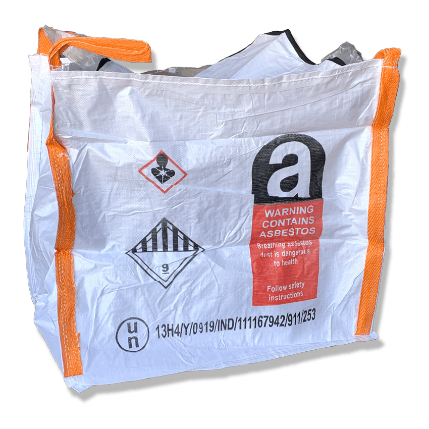 Woven Polypropylene - 1 Tonne Asbestos Bag - 100x100x100 CM