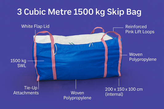 The Heavy-Duty 3m³ Skip Bag Built for Australian Job Sites