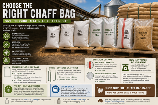 Grain & Chaff Storage: How to Choose the Right Chaff Bag for Shearing Season
