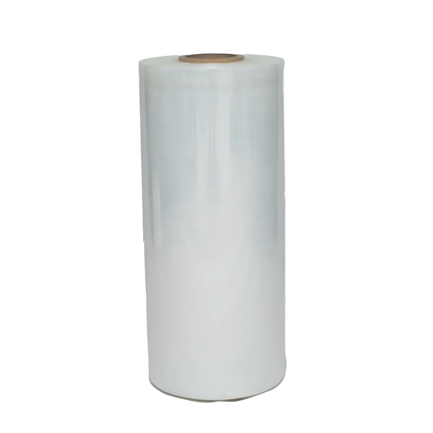 Pallet wrapping machines with clear plastic wraps