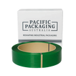 Pallet strapping and bundling supplies in various colors and textures.