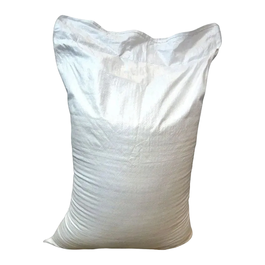 Woven polypropylene chaff bags in various sizes for agriculture and feed storage.