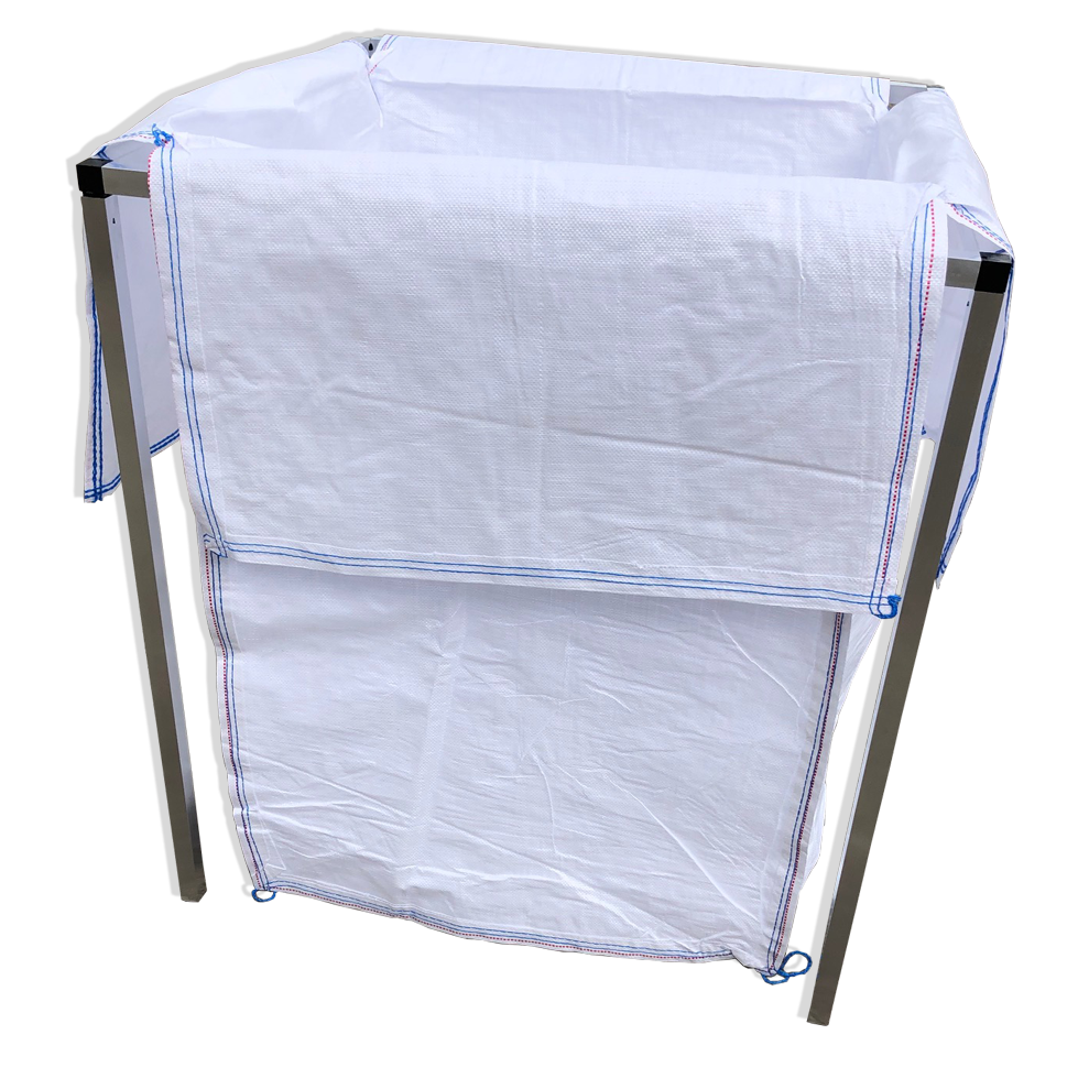 Garden Bag Full Set - 1 Aluminium Frame + 2 Garden Bag + 8 Hooks