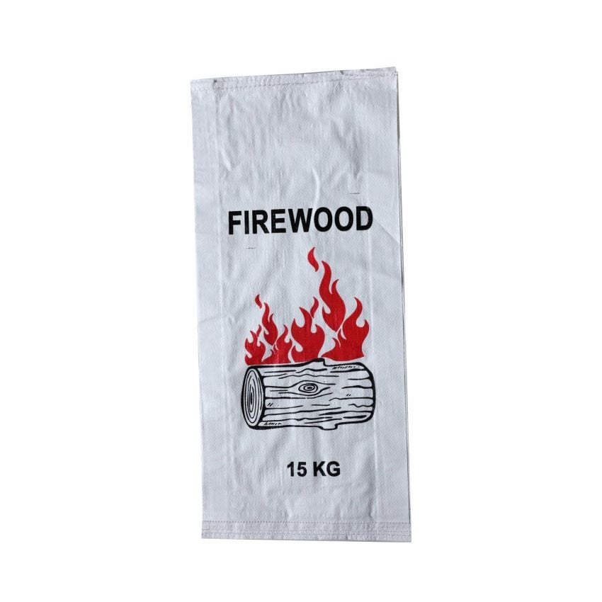 Woven Polypropylene - Printed Firewood Bags - (37 CM +10 CM) X 80 CM