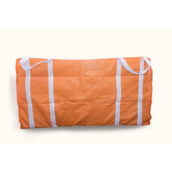 3 Cubic 1500 kg - Orange Woven Polypropylene Skip Bag - 1.5 (W) x 2.0(L)  x 1(H) M