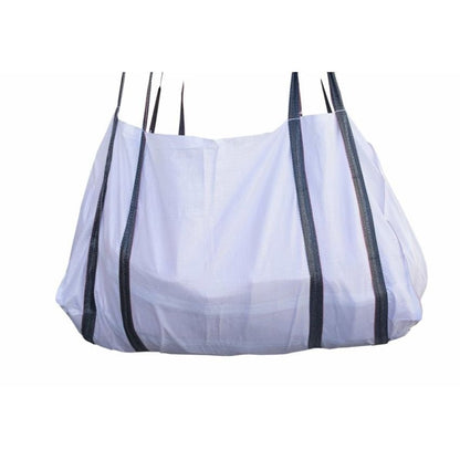 2 Cubic 500 KG - White Woven Polypropylene Skip Bag - 1.0(W) X 2.0(L) X 1(H) M