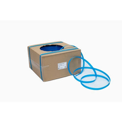 12mm Polypropylene Hand Strapping – 1000m Roll in Dispenser Box (Blue, Embossed)