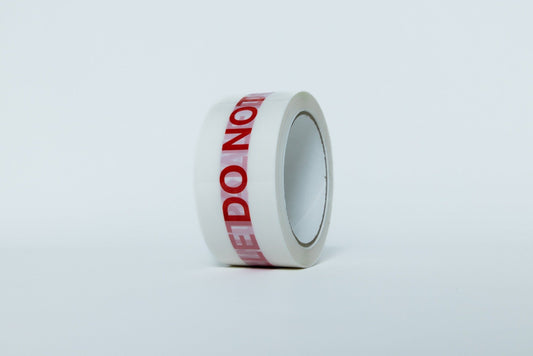 DO NOT BREAK DOWN PALLET  RED / WHITE WARNING  TAPE 48mm x 66m
