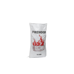 Woven Polypropylene - Printed Transparent Firewood Bags with Tie-ups - (37 CM +10 CM) X 80 CM
