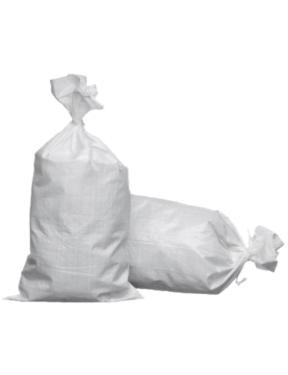 Woven Polypropylene - White Sandbags - 41 CM x 65 CM