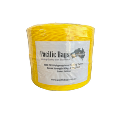 Poly Bale Yellow Twine - 2000 TEX - Break Strength 80 KG Pack of 4 (Save 10%)