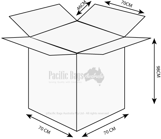 Woven Polypropylene - Wool Pack - 70 x 70 x 98 + 46 CM