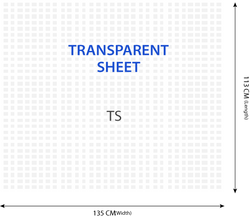 Transparent Woven Polypropylene Sheet - 113 x 135 CM - Pack of 1000