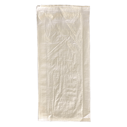 Woven Polypropylene - White Laminated Feed Bag - (37 CM + 10 CM) x 67 CM