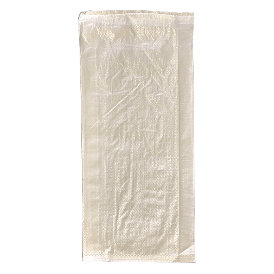 Woven Polypropylene - White Laminated Feed Bag - (37 CM + 10 CM) x 67 CM