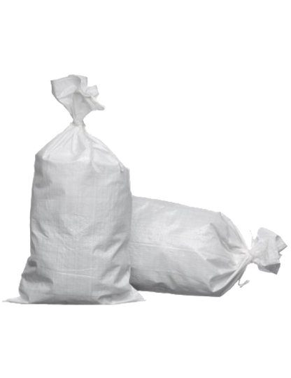 Woven Polypropylene - Striped Sand Bags with tie up - 36 CM x 85 CM