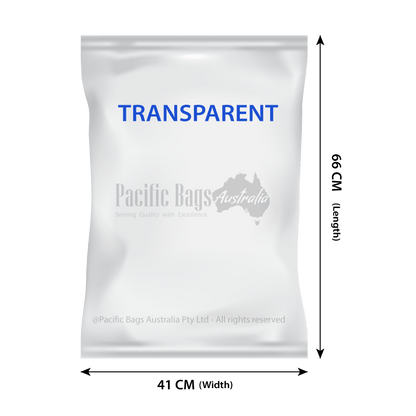 Woven Polypropylene - Transparent Bags - 41 CM x 66 CM
