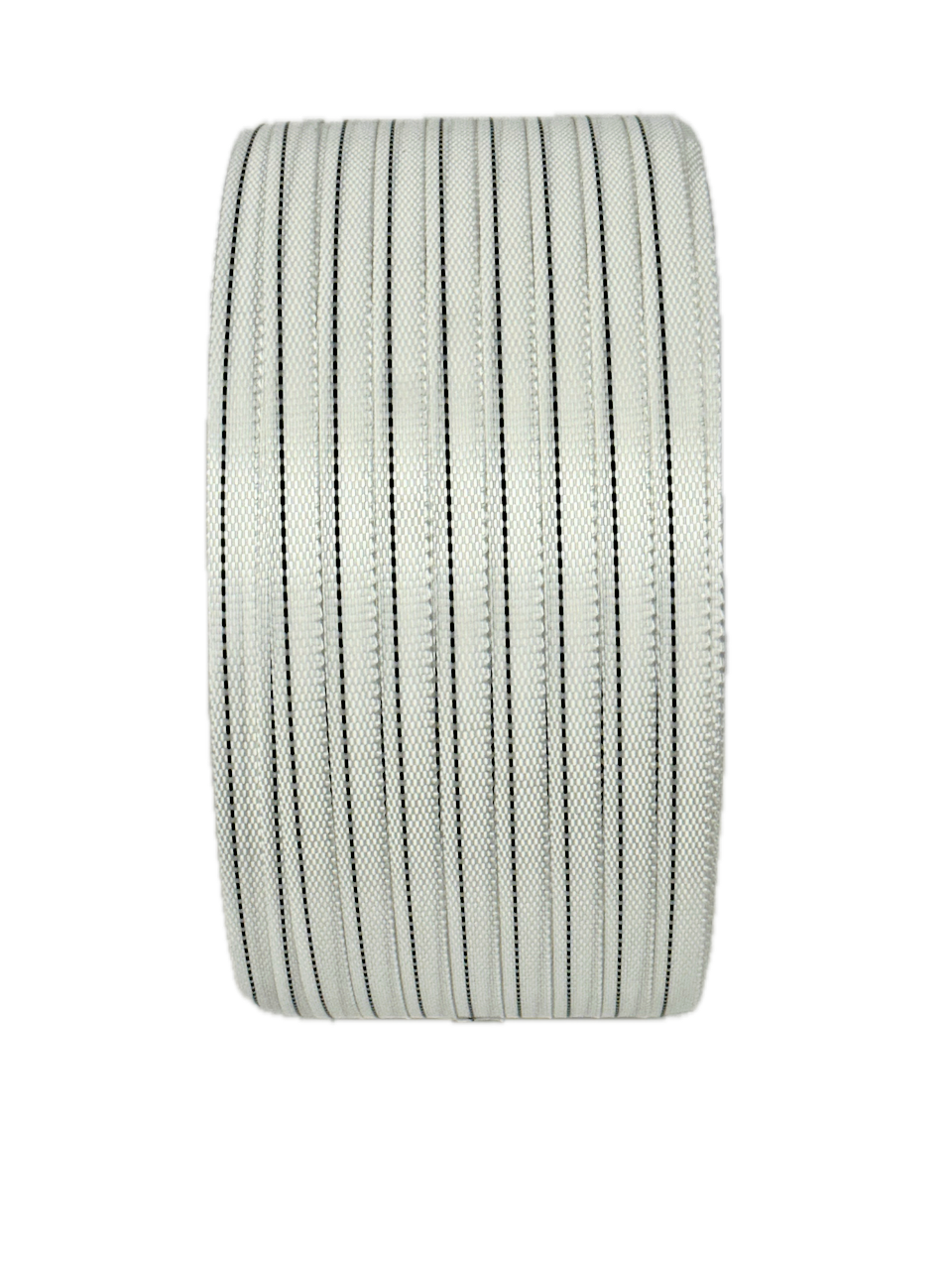 Poly-Woven Strapping – 16mm x 1000m, 350kg Break Strength (Black Line)