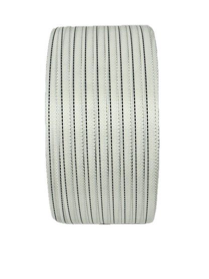 Poly-Woven Strapping – 16mm x 1000m, 350kg Break Strength (Black Line)