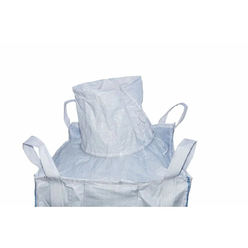 1250kg Circular FIBC Bulk Bag, Spout Top & Bottom, 95 x 95 x 160cm