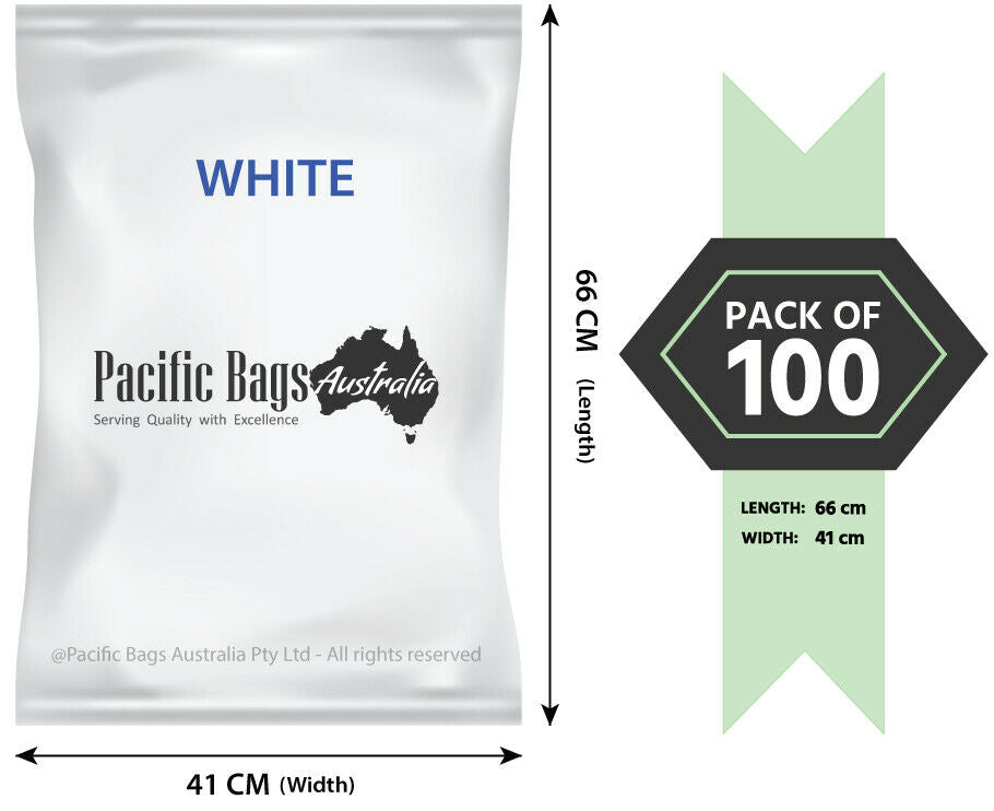 Woven Polypropylene - White Sandbags - 41 CM x 65 CM