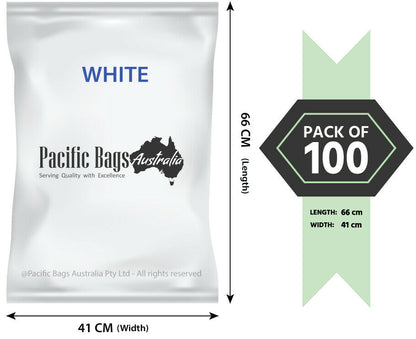 Woven Polypropylene - White Sandbags - 41 CM x 65 CM