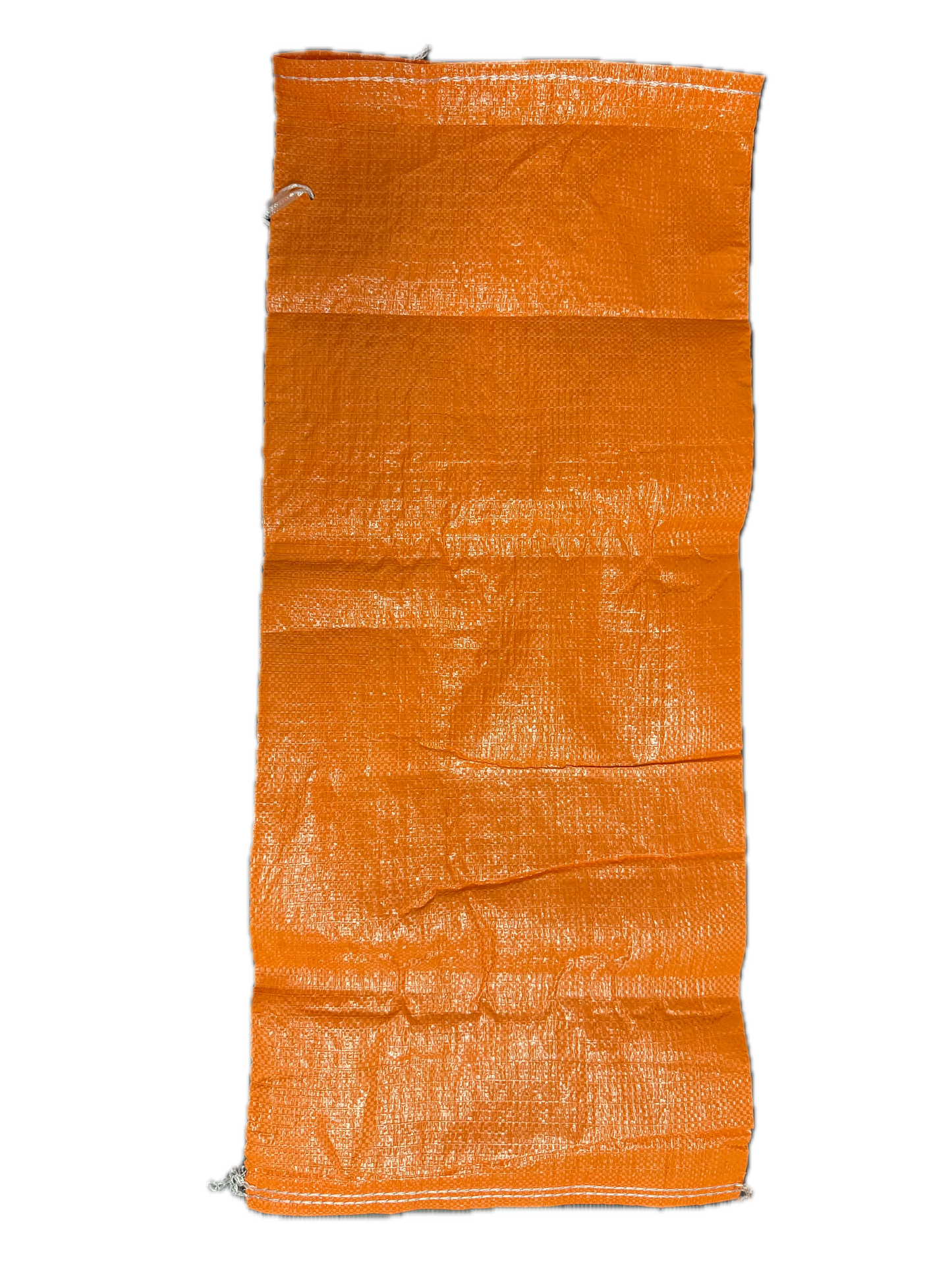 Orange Woven Polypropylene Sandbags 36 x 85 cm, 68 GSM, UV Treated, With Tie