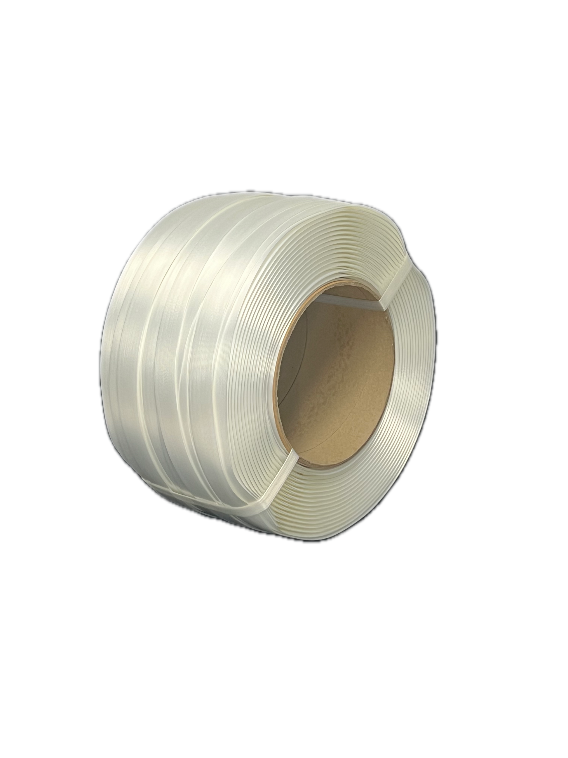 Roll of clear tape on a white background