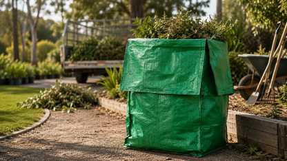 HDPE Green Garden Bag - 70 x 70 x 98 + 46 CM