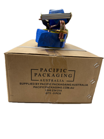 9m Ratchet Tie Down 50mm 2500kg LC | TYMATE Blue