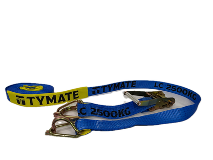 9m Ratchet Tie Down 50mm 2500kg LC | TYMATE Blue