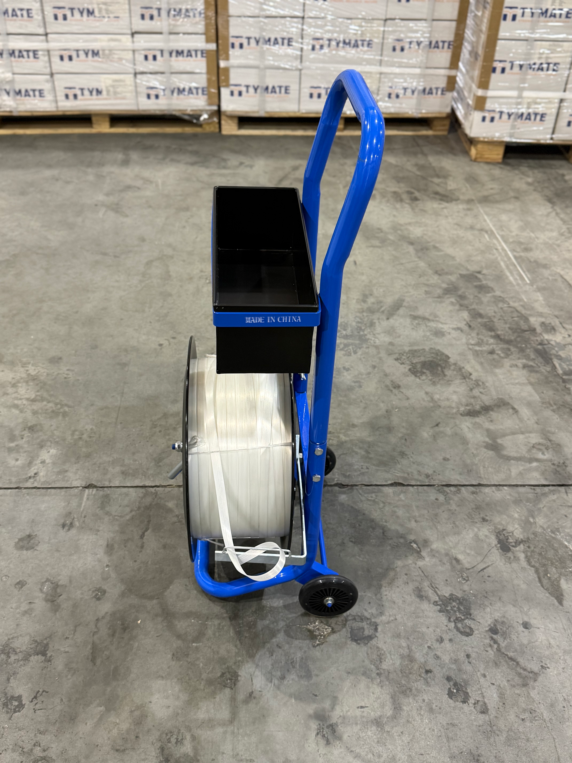 200mm polyester strapping — smooth — pallet securing