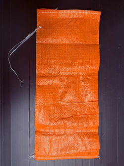 Orange Woven Polypropylene Sandbags 36 x 85 cm, 68 GSM, UV Treated, With Tie