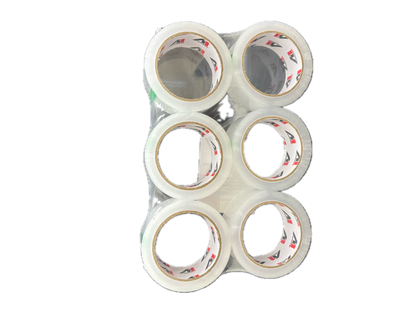 A1 Tapes clear acrylic packaging tape 48mm x 75m x 45UM angled product view on white background