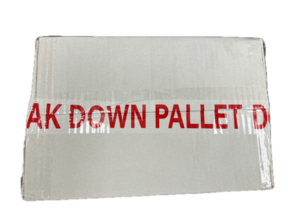 A1 Tapes Do Not Break Down Pallet Tape Red/White 48mm x 66m x 50um, 36 Rolls/Carton